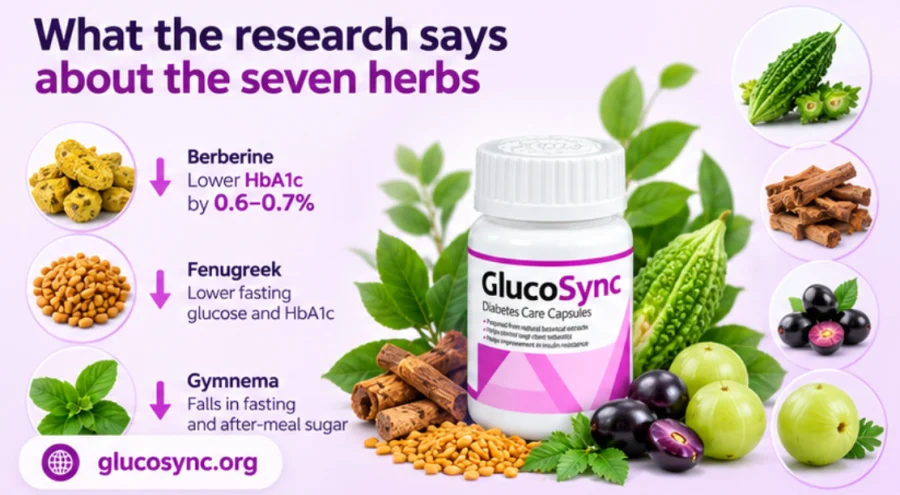 The seven herbs behind GlucoSync capsules